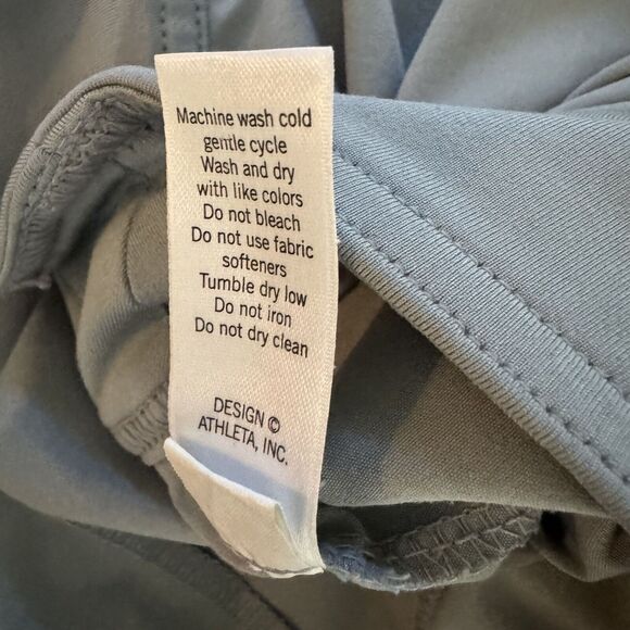 Athleta Lucky In Love Tennis Athletic Skort Skirt Cinch Ruched Gray 2 bv - Picture 8 of 9